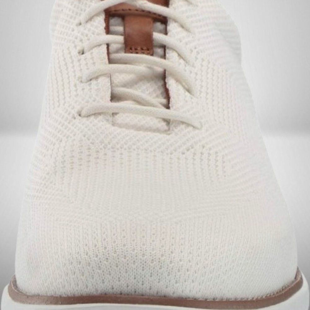 ROCKPORT GARETT MESH LACEUP WHITE W/TAN SNEAKERS / SHOES / OXFORD - Picture 13 of 13